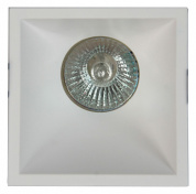 встраиваемый точечный светильник квадратной формы с зеркальным отражателем