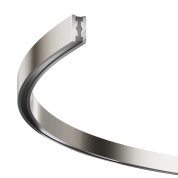 гибкий шинопровод платинового оттенка для трековой установки магнитной системы Flarity