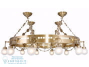 Casablanca Латунная люстра ручной работы Patinas Lighting PID492524