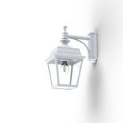 настенное бра с фонарным плафоном в белом корпусе