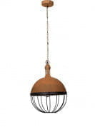 Bbq Rusted Hanging Pendant Light подвесной светильник FOS Lighting BBQ-RustBlack-HL1