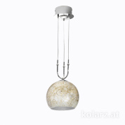 Kolarz Luna 0392.31+1M.5.Me.Ag подвесной светильник хром ø30cm высота 200cm мин. высота 60cm 1+1 лампа e27+gu10