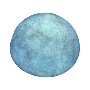 уличное настенное бра с полусферическим голубым плафоном