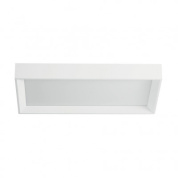 9015 Linea Light Tara AP PL LED S малый прямоугольный потолочный и настенный светильник белый