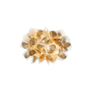 настенный светильник с ажурным плафоном золотистого оттенка