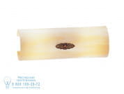 Brian Настенный светильник с отделкой под старинную латунь и стеклом из оникса Possoni Illuminazione 4001/A2