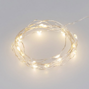 декоративная интерьерная гирлянда нить на тонком металлическом проводе