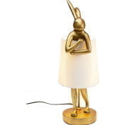 53474 Настольная лампа Animal Rabbit Gold/White 50см Kare Design