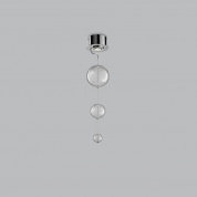 Metal Lux Bolero PL 1L Round потолочный светильник с тремя стеклянными плафонами прозрачный; хром 251.501.01