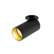 1007741 SLV KAMI светильник встраиваемый для лампы LED GU10 10Вт макс., черный/ золотистый