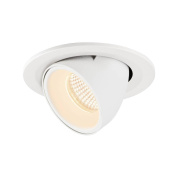 1005877 SLV NUMINOS® GIMBLE S DL светильник встраиваемый 250мА 8.6Вт с LED 2700K, 720лм, 20°, белый