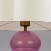 настольная лампа с керамическим основанием и тканевым абажуром