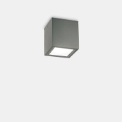 уличный потолочный светильник антрацитовый с прямыми гранями