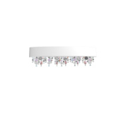 OLAA/2/OV/70/LED/V95 Masiero Ola настенный светильник белого цвета с хрустальными декоративными элементами