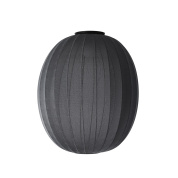 KWH65 BL CW Knit-Wit Made By Hand Потолочный светильник с высоким овальным абажуром чёрного цвета