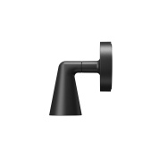 уличный настенно-потолочный светильник чёрного цвета