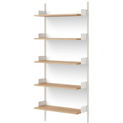 42001 + 42010 + 42007 SINGLE New Works New Works Shelving System настенная полочная система из дуба для размещения книг и декора