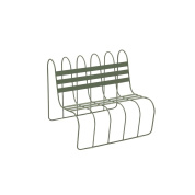 2868-6000 Gardeners Design House Stockholm Зелёный уличный диван с металлическим каркасом