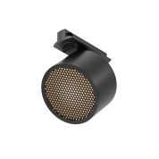 трефазный прожектор цилиндрический черного цвета для однофазного шинопровода