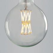 Nostalgia Lights Super Globe Twisted Led Filament Edison Screw подвесной светильник Nook London G125-16LED.ES60