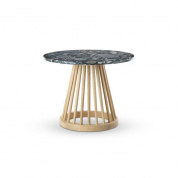 Fan Table Natural Pebble Marble Tom Dixon, стол