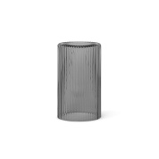 1104264063 Ferm Living Ripple стеклянный декоративный колпак цилиндрической формы с рифлёной поверхностью