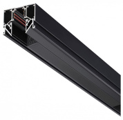 встраиваемый трековый профиль черного цвета для магнитного шинопровода 23мм