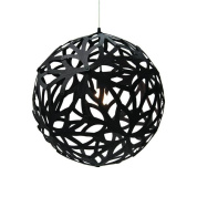 206 David Trubridge Floral Подвесной светильник из фанеры чёрного цвета Ø60