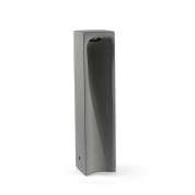 уличный торшер серый высокий цилиндрический