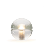 настольный светильник с прозрачным плафоном из стекла