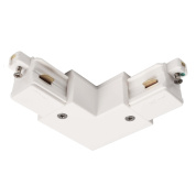 угловой коннектор для однофазного трека белый комплектующий