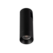 трековый светильник цилиндрический черный система APRIORI 48V