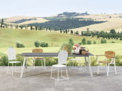 Gervasoni Outdoor Прямоугольный садовый стол с цементной столешницей Gervasoni