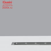 BW45 Linealuce iGuzzini Mini Linear Recessed Luminaire - Warm White LEDs - 48Vdc DALI - L=1080mm - Flood Optic and non-slip glass