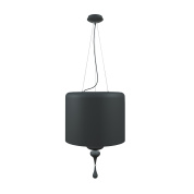 подвесной светильник в чёрном корпусе с глянцевым покрытием
