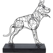 53943 Object Wire Attack Dog 36cm Kare design декор