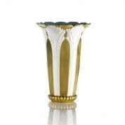 Tulip vase - white & gold ваза, Villari