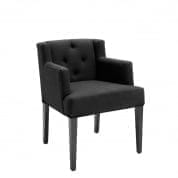 109849 Dining Chair Boca Raton arm panama black стул Eichholtz