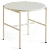 круглый приставной столик с мраморной столешницей на металлическом основании