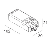 300 90 110 Delta Light TECHNICAL БЛОК ПИТАНИЯ СВЕТОДИОДОВ 350 мА-DC / 10 Вт DIM8