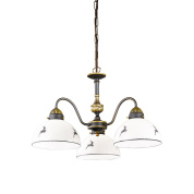 люстра с тремя плафонами