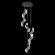 подвесной светильник с изогнутыми панелями золото