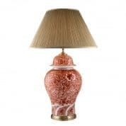 Настольная лампа Palmarito из красного фарфора 109910 Eichholtz