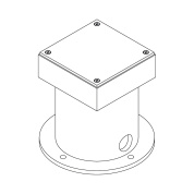 Монтажный короб Kreon Up 80, квадратный