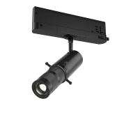 трехфазный трековый прожектор черного цвета с цилиндрическим корпусом Trinity