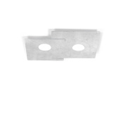 потолочный светильник прямоугольной формы с двумя плафонами