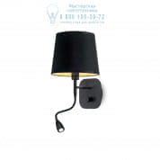 158242 NORDIK AP2 Ideal Lux настенный светильник черный