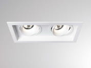 SAVO 20 S SQUARE DOUBLE R (white matt) встраиваемый потолочный светильник, Molto Luce