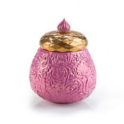 Lolita alida scented candle - pink & gold ароматическая свеча, Villari