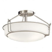 Alkire 3 Light Semi Flush Brushed Nickel потолочный светильник 44085NI Kichler